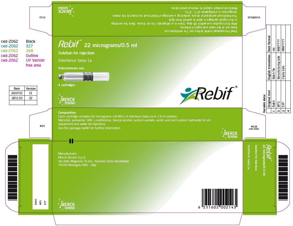 Rebif 22µg Syringes